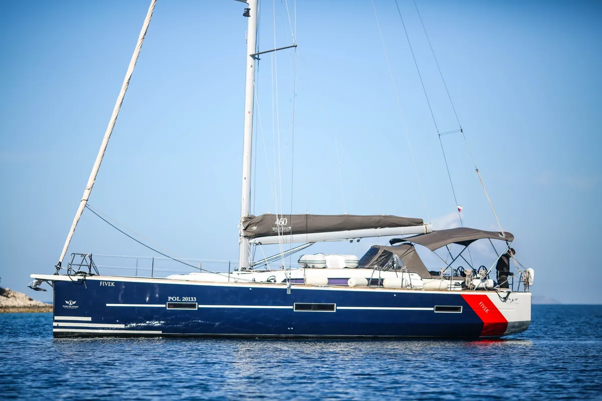 Fivek, a Dufour 460 GL sailboat at Primošten, Croatia
