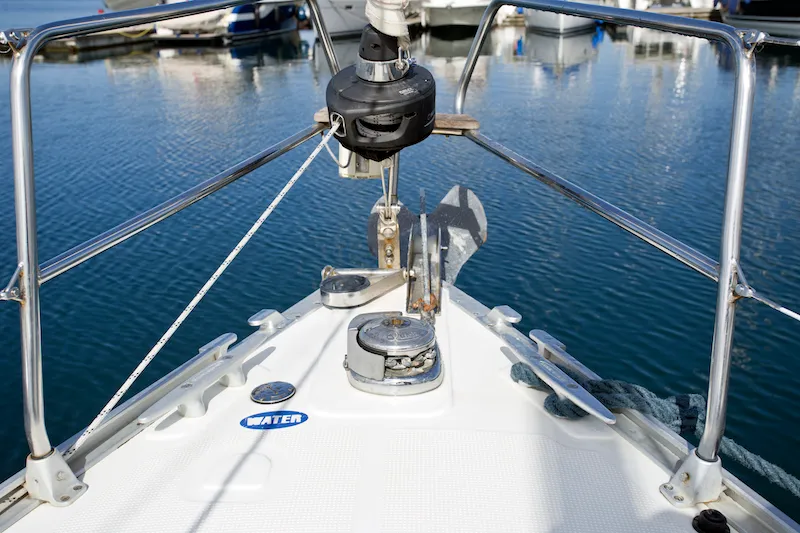 Exterior view of Astros, a Bavaria Cruiser 41 sailboat at Grad Šibenik, Croatia
