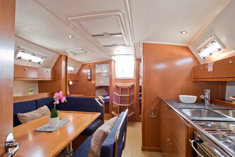 Salon of Astros, a Bavaria Cruiser 41 sailboat at Grad Šibenik, Croatia