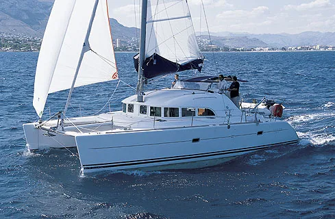 Escapade, a Lagoon 380 catamaran at La Rochelle, France