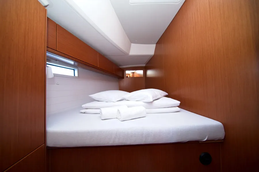 Cabin on MH 85, a Bavaria Cruiser 46 sailboat at Murter, Croatia