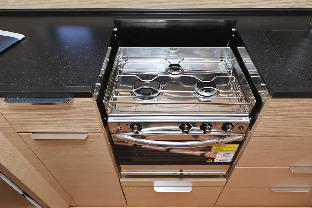 Galley of Atmosphere, a Hanse 460 sailboat at Kaštela, Croatia