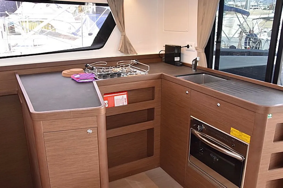 Galley of Arion, a Lagoon 42 - 4 + 2 cab. catamaran at Skiathos, Greece