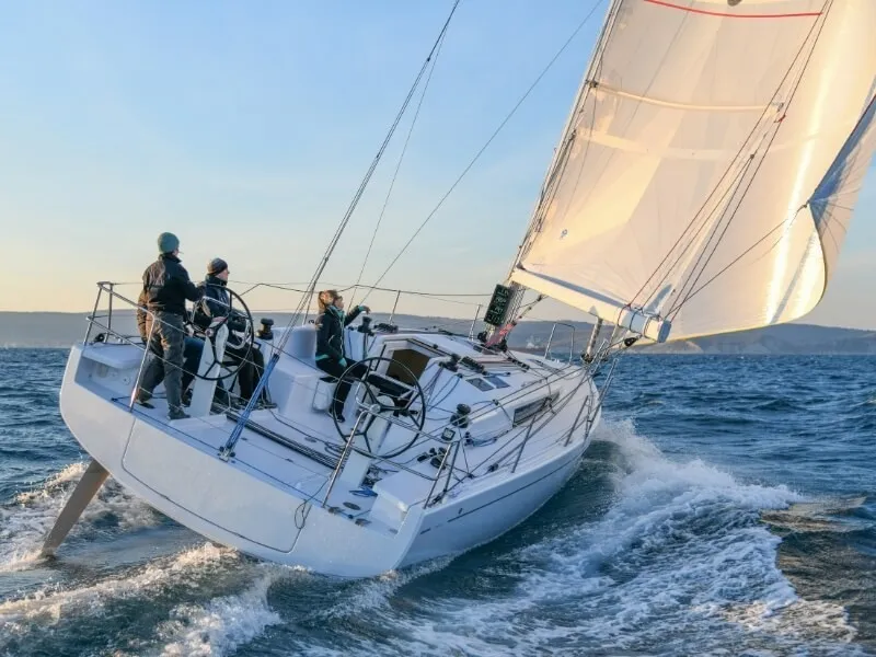 Exterior view of OSICA, a Beneteau First 36 sailboat at Izola / Isola, Slovenia