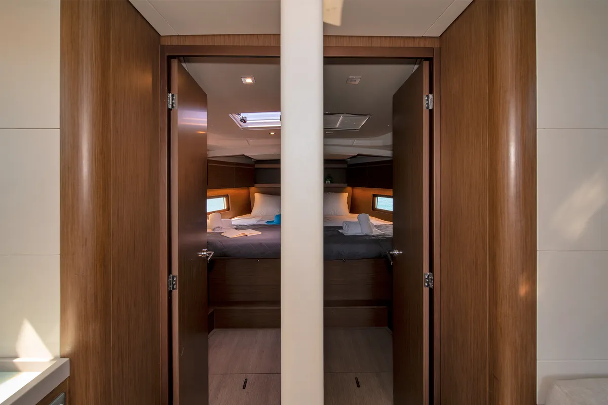 Cabin on Rebekka Blue, a Beneteau Oceanis 46.1 sailboat at Municipal Unit of Rhodes, Greece