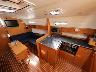 Galley of Nemo, a Bavaria Cruiser 36 sailboat at Općina Baška Voda, Croatia