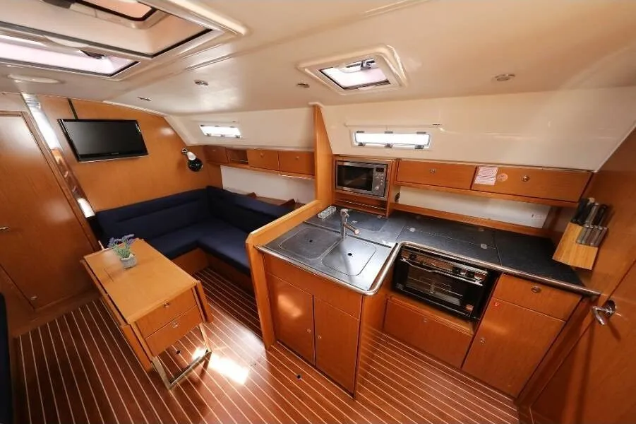 Galley of Nemo, a Bavaria Cruiser 36 sailboat at Općina Baška Voda, Croatia