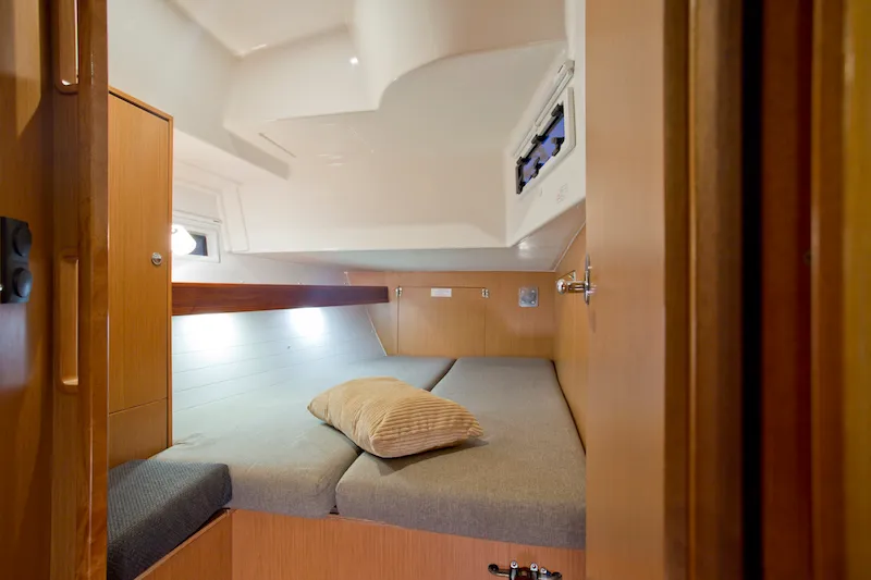 Cabin on Bonata, a Bavaria Cruiser 45 sailboat at Grad Šibenik, Croatia