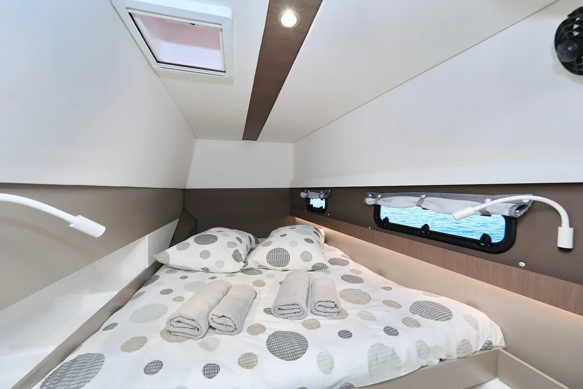 Sea Lounge, a Bali 4.1 catamaran at Grad Biograd na Moru, Croatia
