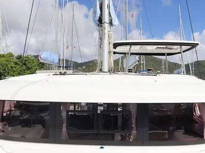 Blú Heron, a Lagoon 42 catamaran at Road Town, British Virgin Islands