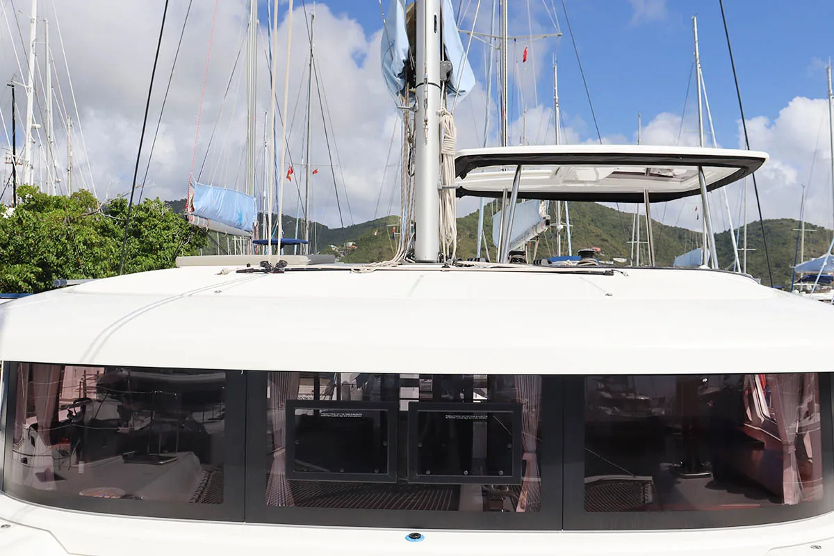 Blú Heron, a Lagoon 42 catamaran at Road Town, British Virgin Islands