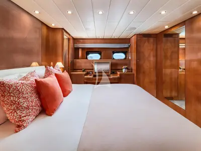 Cabin on Dream, a Gulet Arno Leopard 27 motor yacht at Athens, Greece