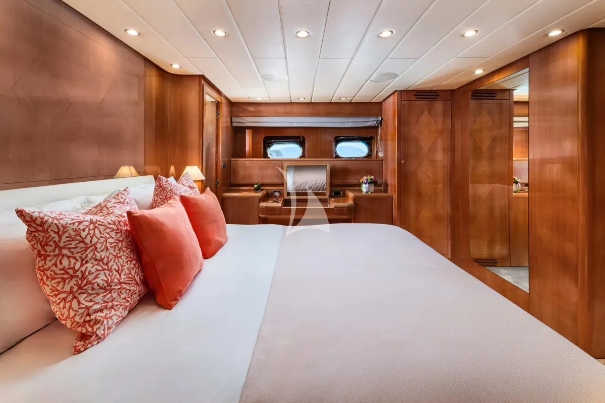Cabin on Dream, a Gulet Arno Leopard 27 motor yacht at Athens, Greece