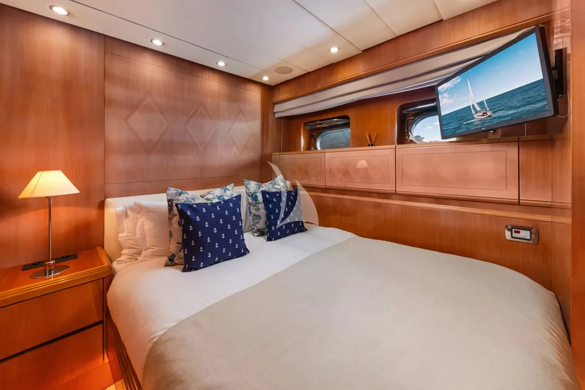 Cabin on Dream, a Gulet Arno Leopard 27 motor yacht at Athens, Greece