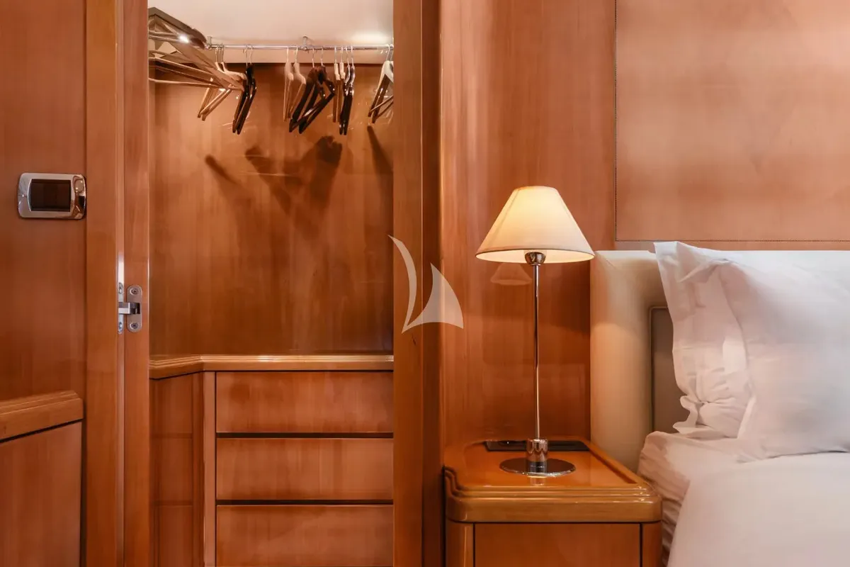 Cabin on Dream, a Gulet Arno Leopard 27 motor yacht at Athens, Greece