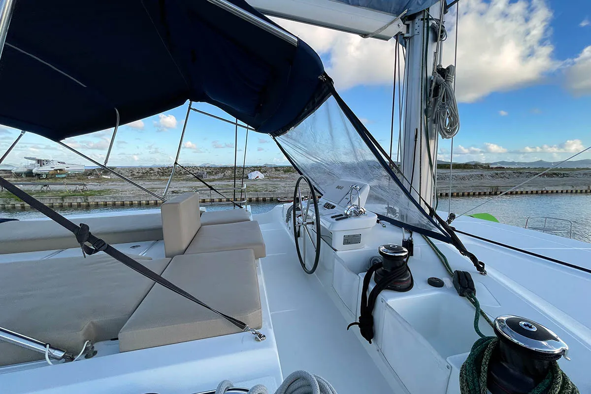 CU Sailing (Docs Holiday), a Lagoon 50 catamaran at Road Town, British Virgin Islands