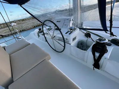 CU Sailing (Docs Holiday), a Lagoon 50 catamaran at Road Town, British Virgin Islands