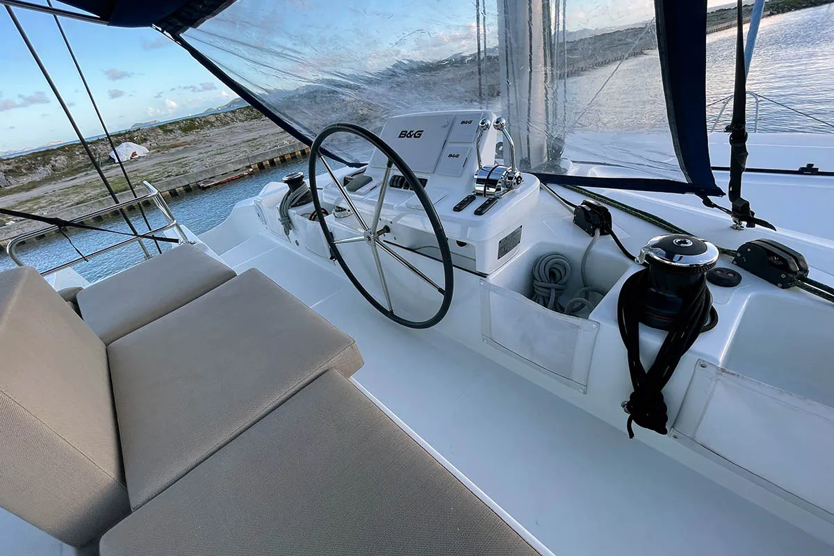 CU Sailing (Docs Holiday), a Lagoon 50 catamaran at Road Town, British Virgin Islands