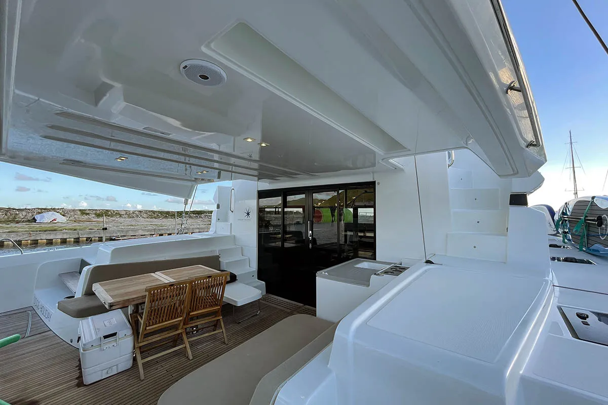 CU Sailing (Docs Holiday), a Lagoon 50 catamaran at Road Town, British Virgin Islands
