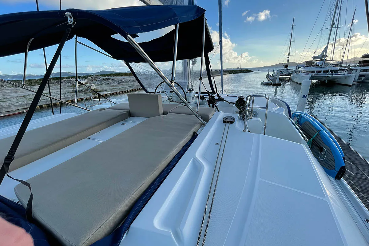 CU Sailing (Docs Holiday), a Lagoon 50 catamaran at Road Town, British Virgin Islands