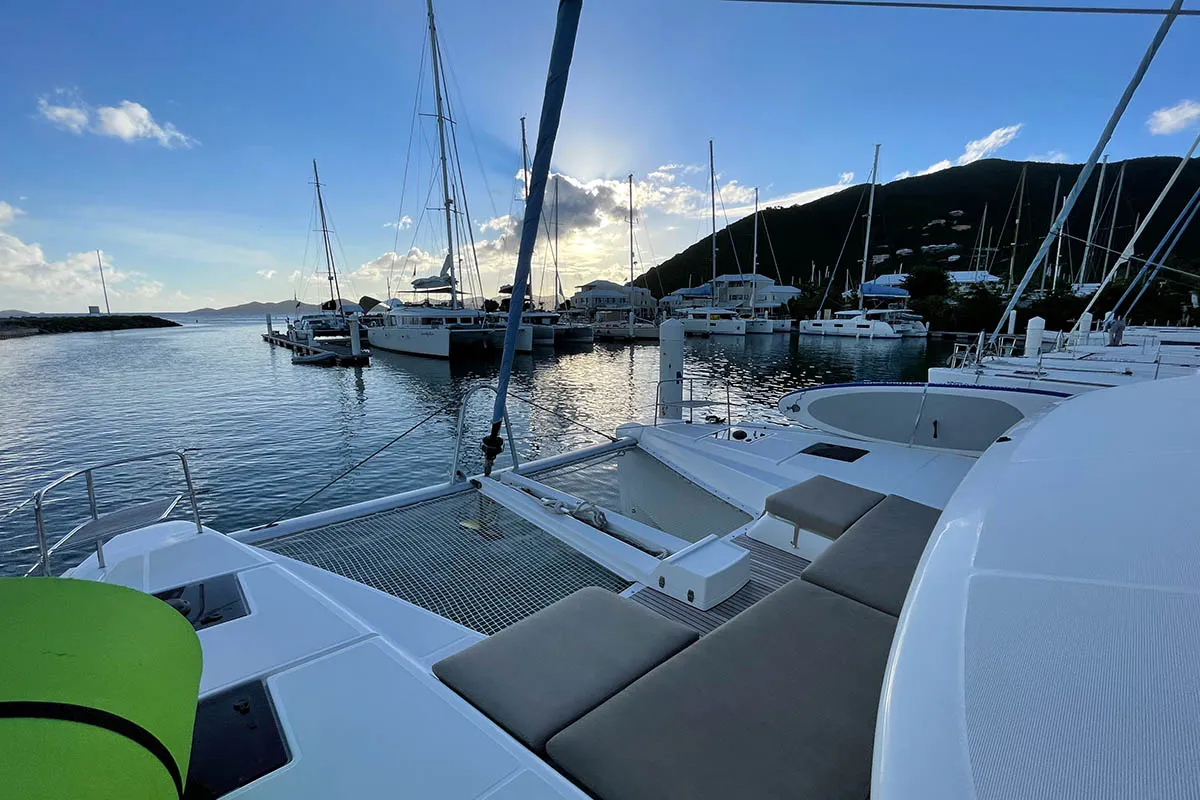 CU Sailing (Docs Holiday), a Lagoon 50 catamaran at Road Town, British Virgin Islands