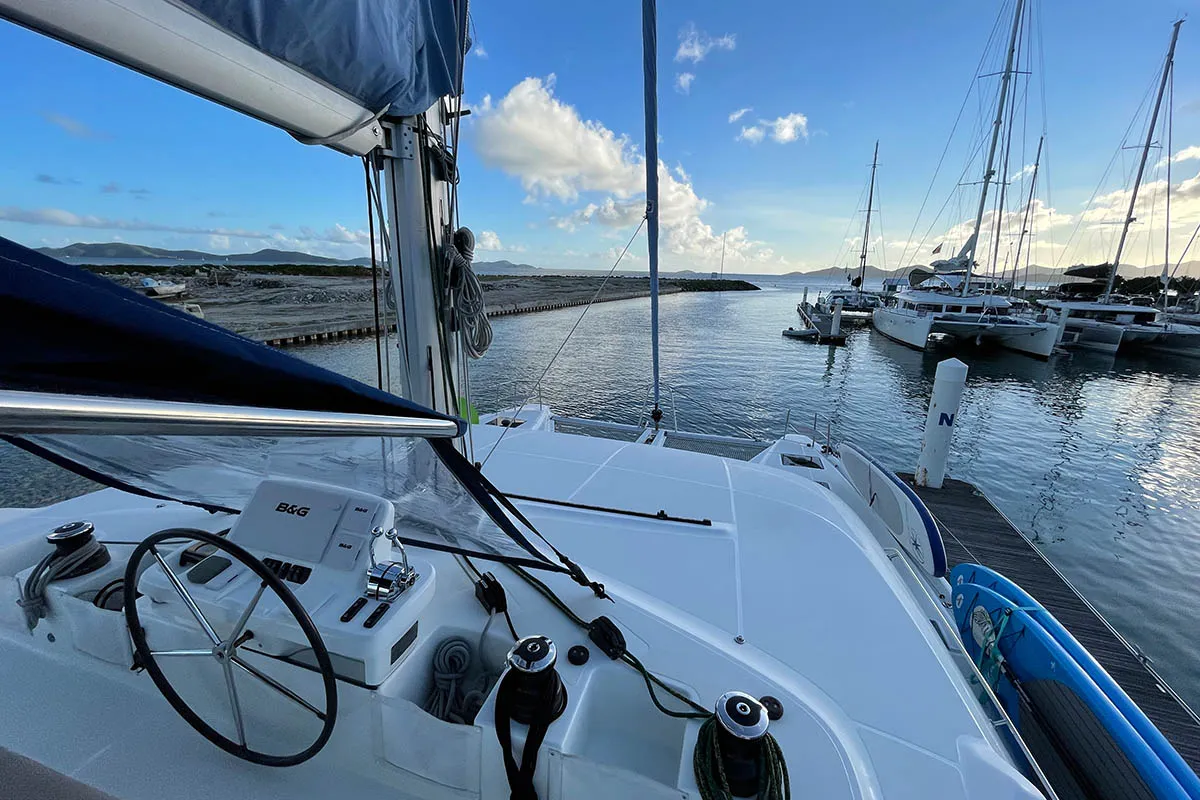 CU Sailing (Docs Holiday), a Lagoon 50 catamaran at Road Town, British Virgin Islands