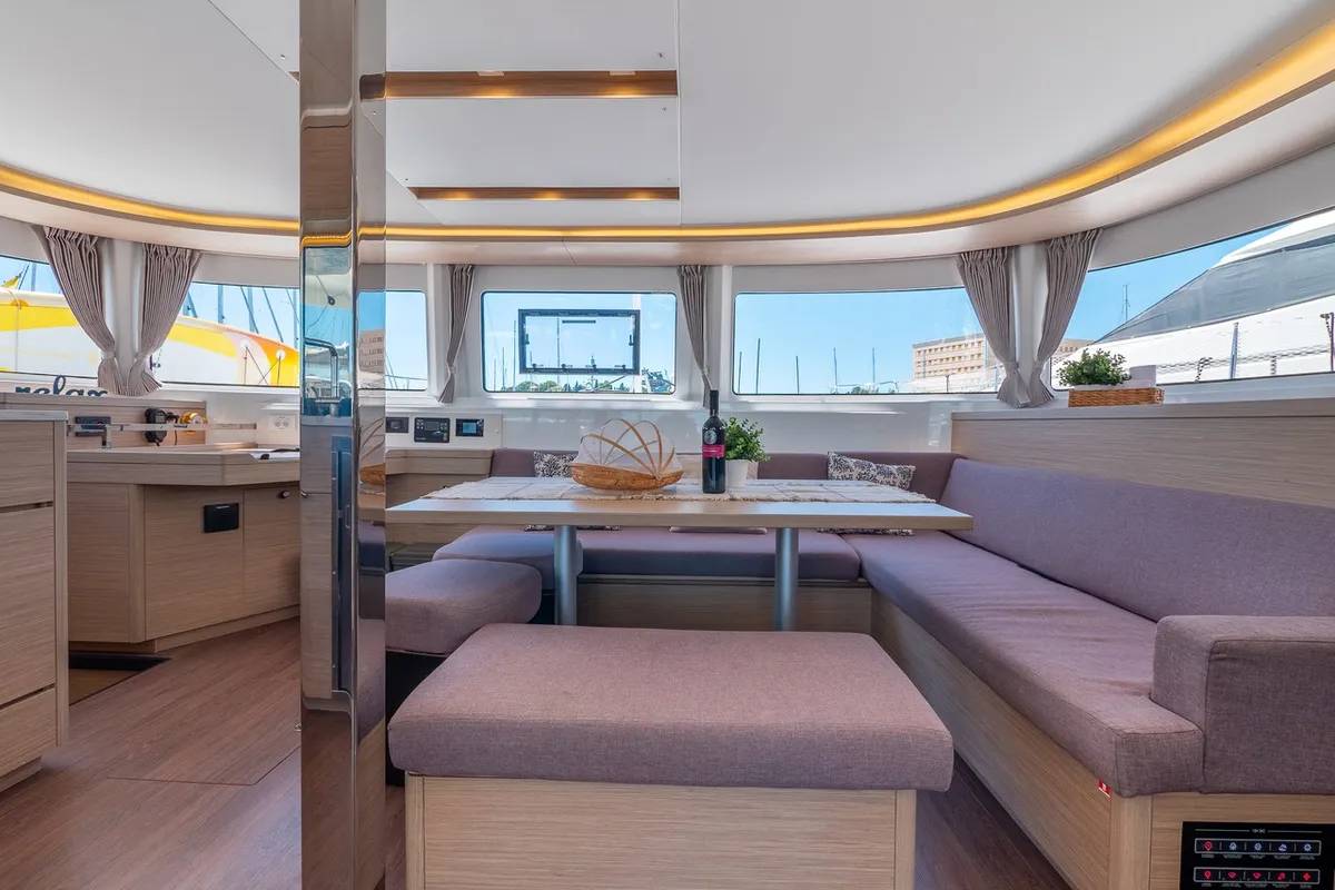 Galley of Felicita, a Lagoon 46 catamaran at Split, Croatia