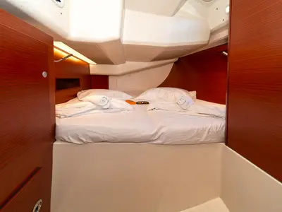 Cabin on Kiveli, a Hanse 458 sailboat at Lavreotiki Municipal Unit, Greece