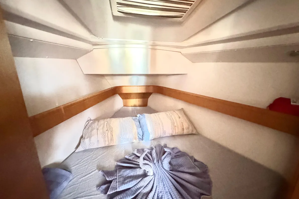 Salon of Che, a Jeanneau Sun Odyssey 36i sailboat at Fethiye, Turkey