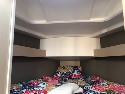 Cabin on MOBULA ZERO, a Beneteau Oceanis 30.1 sailboat at Split, Croatia