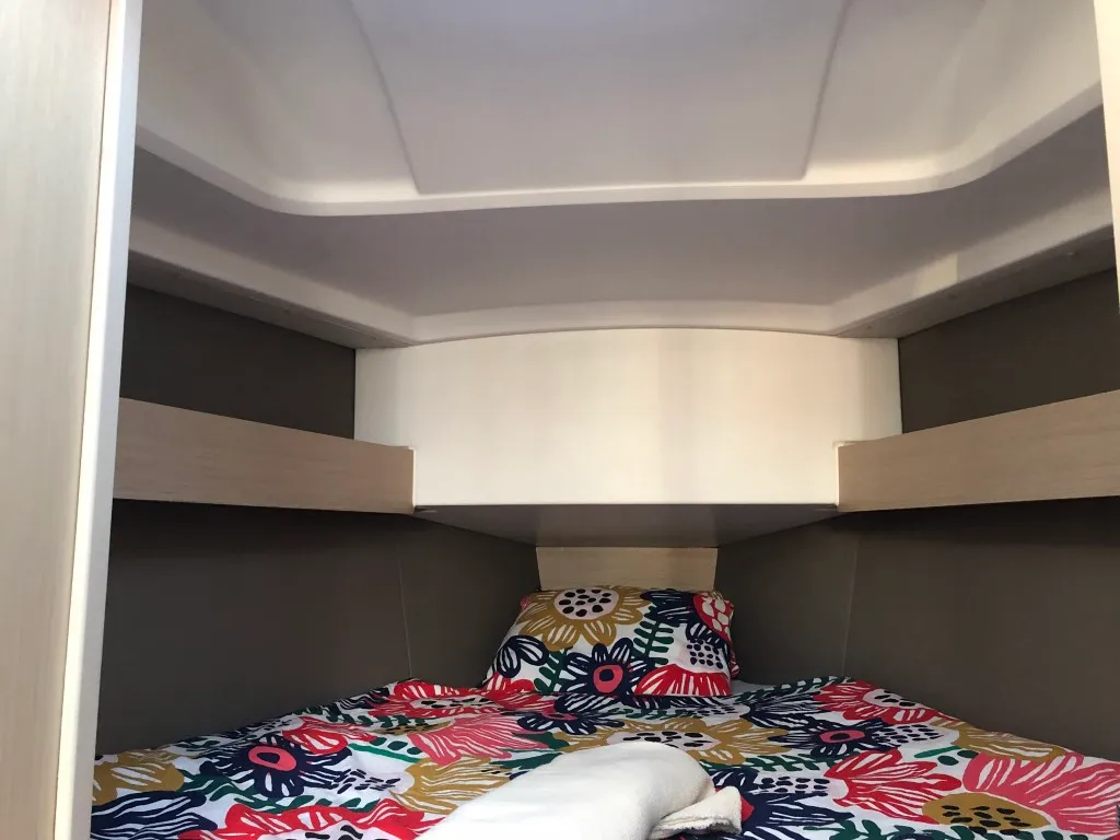 Cabin on MOBULA ZERO, a Beneteau Oceanis 30.1 sailboat at Split, Croatia