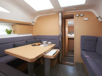 Salon of California, a Elan Impression 45 sailboat at Grad Kaštela, Croatia