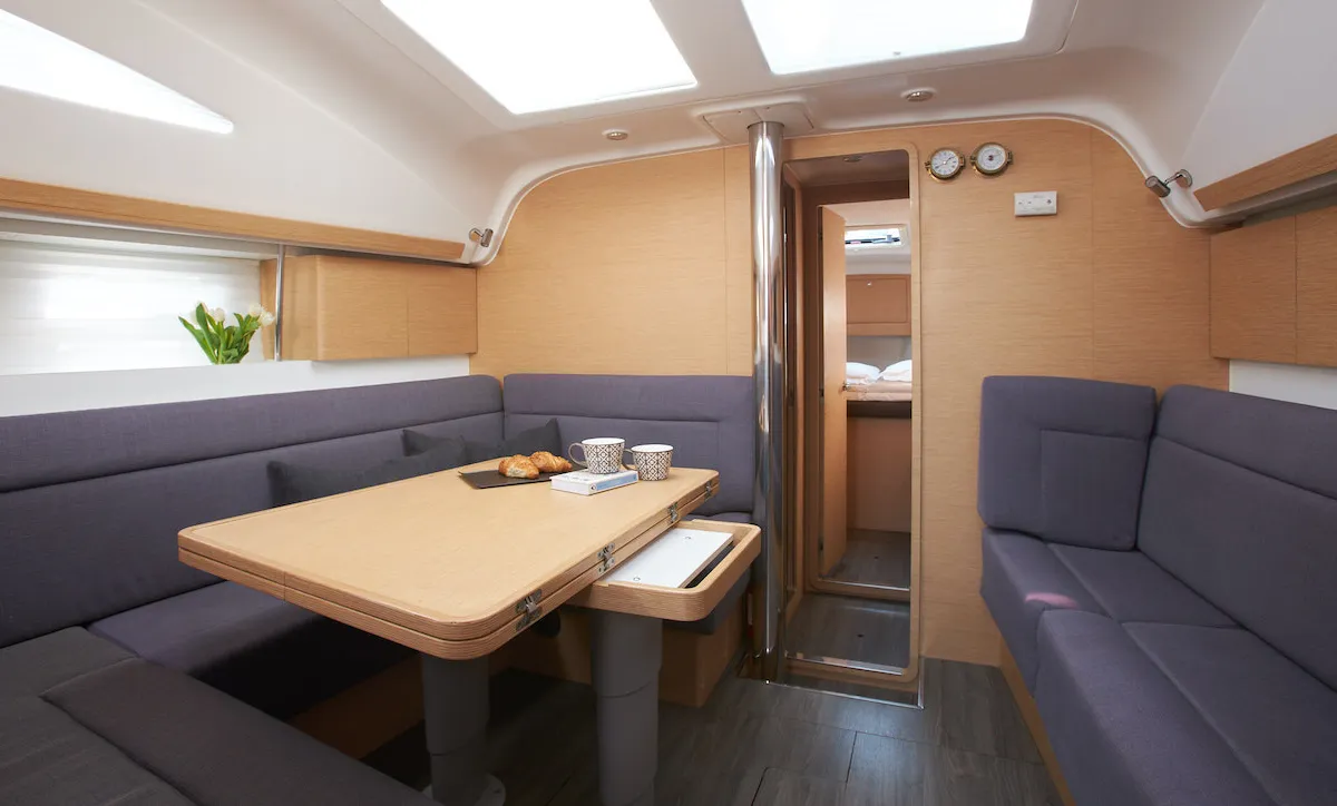 Salon of California, a Elan Impression 45 sailboat at Grad Kaštela, Croatia