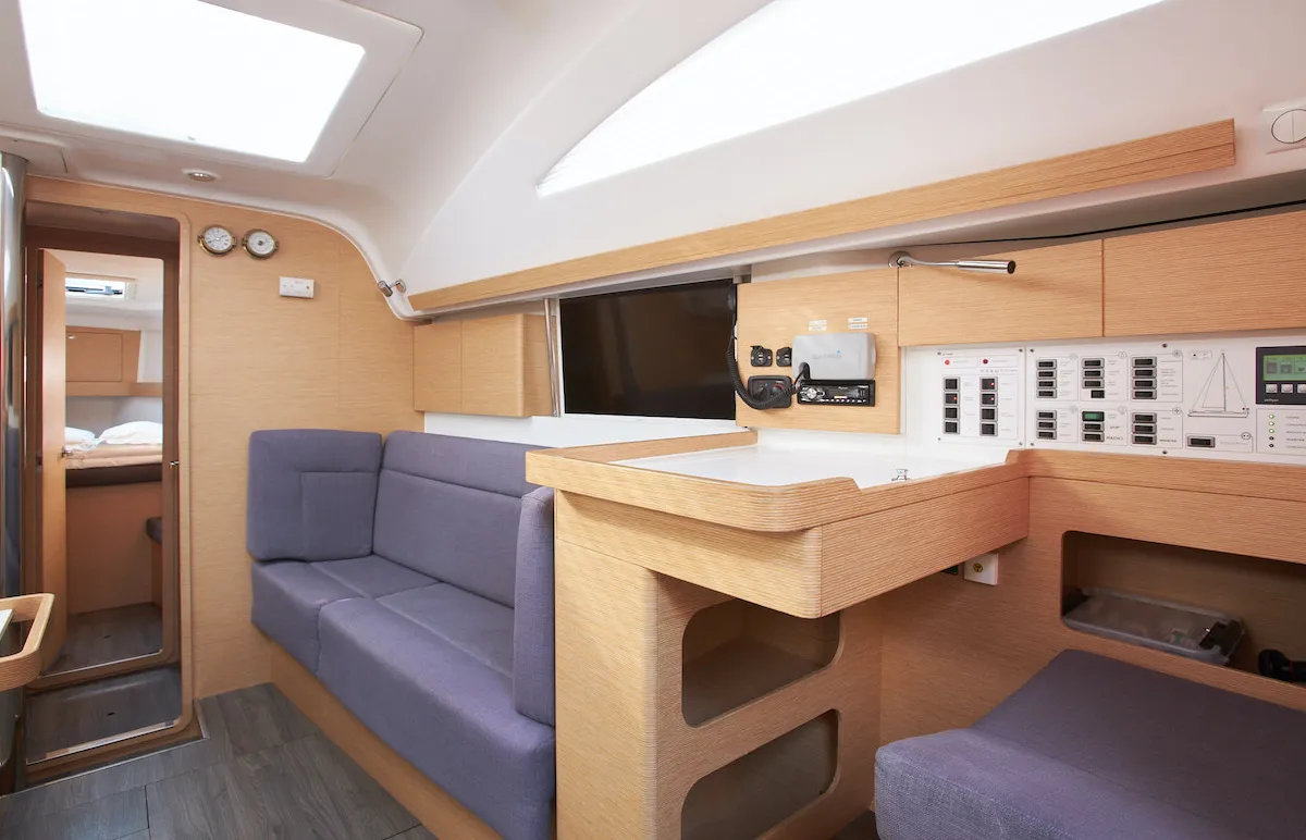 Salon of California, a Elan Impression 45 sailboat at Grad Kaštela, Croatia