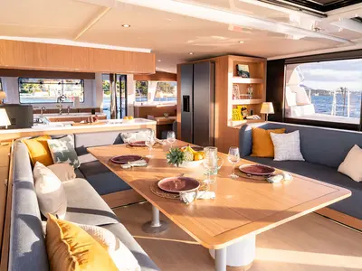 Salon of Lumière, a Bali 5.2 catamaran at Općina Sukošan, Croatia