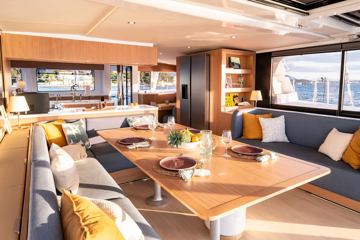 Salon of Lumière, a Bali 5.2 catamaran at Općina Sukošan, Croatia