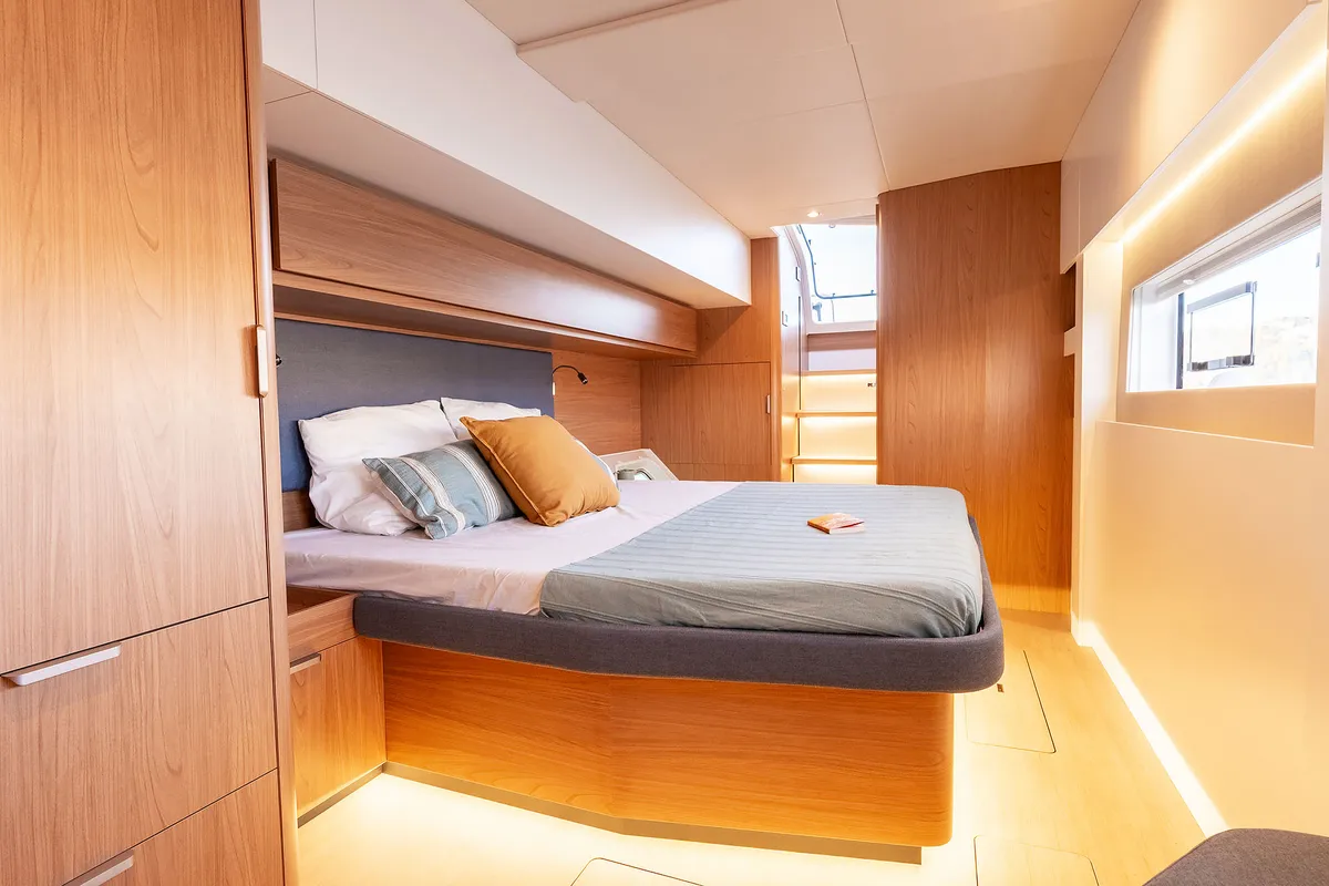 Cabin on Lumière, a Bali 5.2 catamaran at Općina Sukošan, Croatia