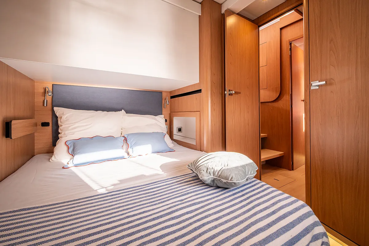 Cabin on Lumière, a Bali 5.2 catamaran at Općina Sukošan, Croatia