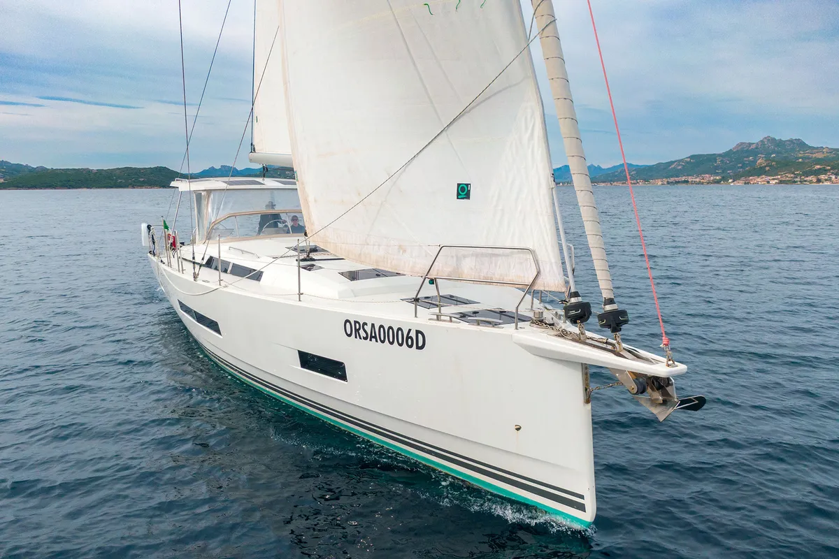 Exterior view of Orsasei - Owner version, A/C, Water maker, Solar Panel, a Hanse 460 sailboat at Cannigione, Italy