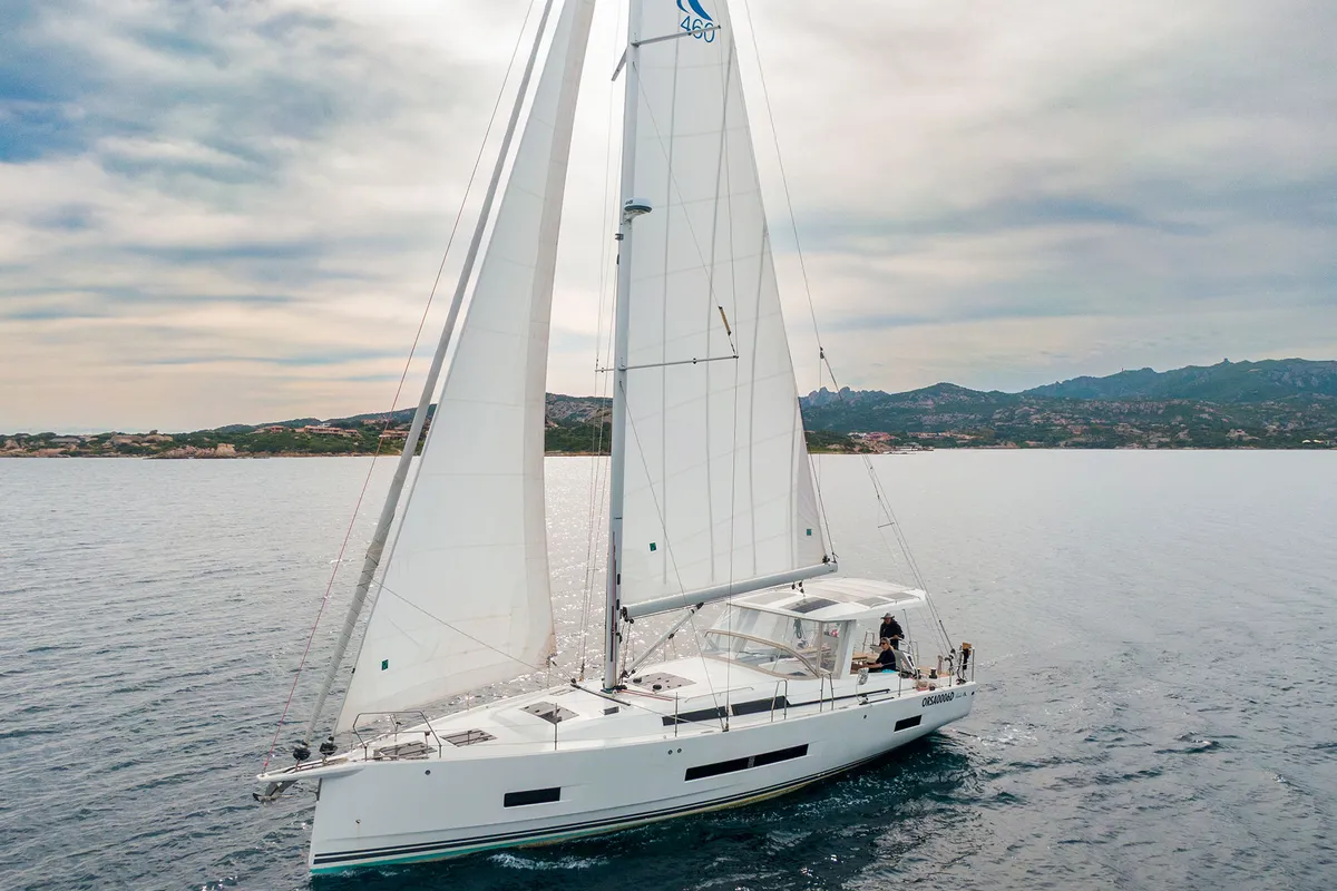 Exterior view of Orsasei - Owner version, A/C, Water maker, Solar Panel, a Hanse 460 sailboat at Cannigione, Italy