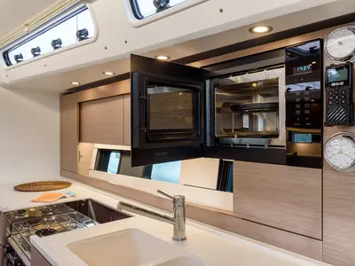 Galley of Orsasei - Owner version, A/C,  Water maker, Solar Panel, a Hanse 460 sailboat at Cannigione, Italy