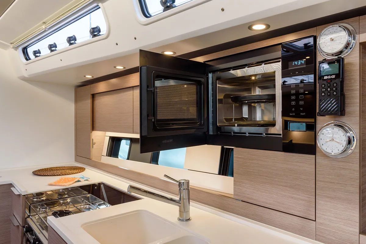 Galley of Orsasei - Owner version, A/C, Water maker, Solar Panel, a Hanse 460 sailboat at Cannigione, Italy