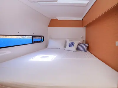 Cabin on Lizzy, a Excess 11 - 4 + 1 + 1 cab. catamaran at Fethiye, Turkey