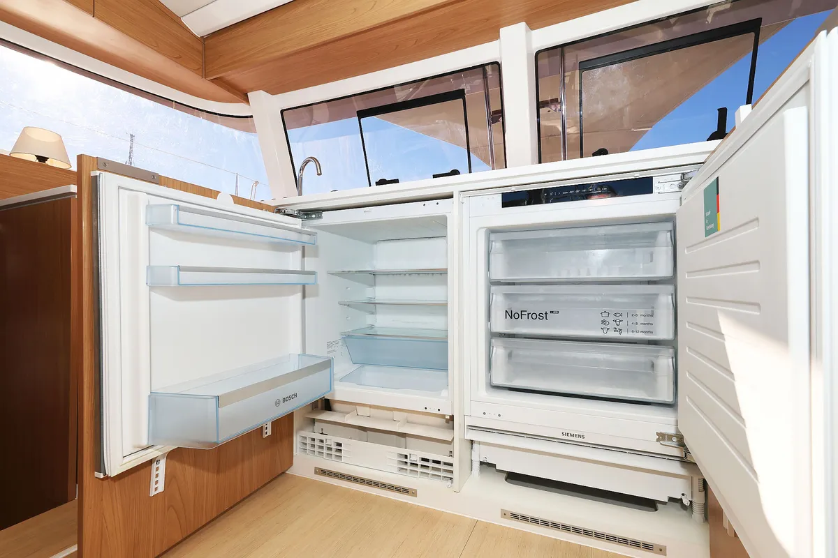 Galley of Arpina, a Bali Catsmart catamaran at Grad Šibenik, Croatia