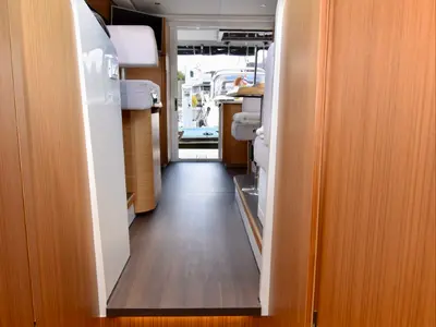 Salon of Helgeroa, a Greenline 39 motor yacht at Porsgrunn, Norway