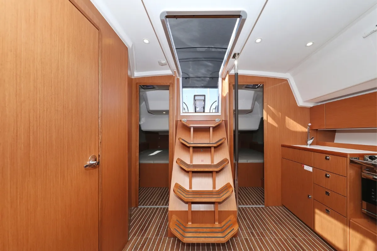 Salon of Summertime, a Bavaria C42 sailboat at Pirovac, Croatia