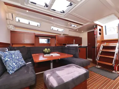 Cabin on Bare Necessities, a Hanse 455 sailboat at Grad Kaštela, Croatia