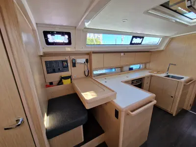 Galley of Eileen, a Bavaria C46 sailboat at Zadar, Croatia