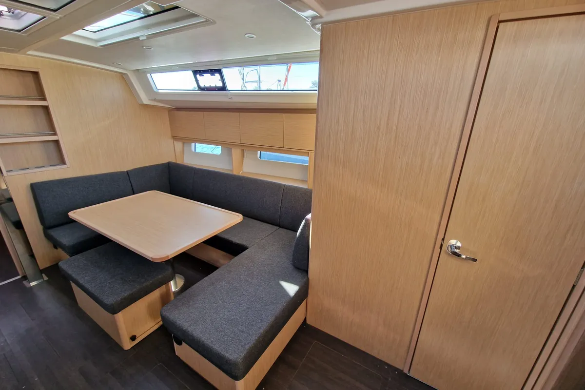 Salon of Eileen, a Bavaria C46 sailboat at Zadar, Croatia