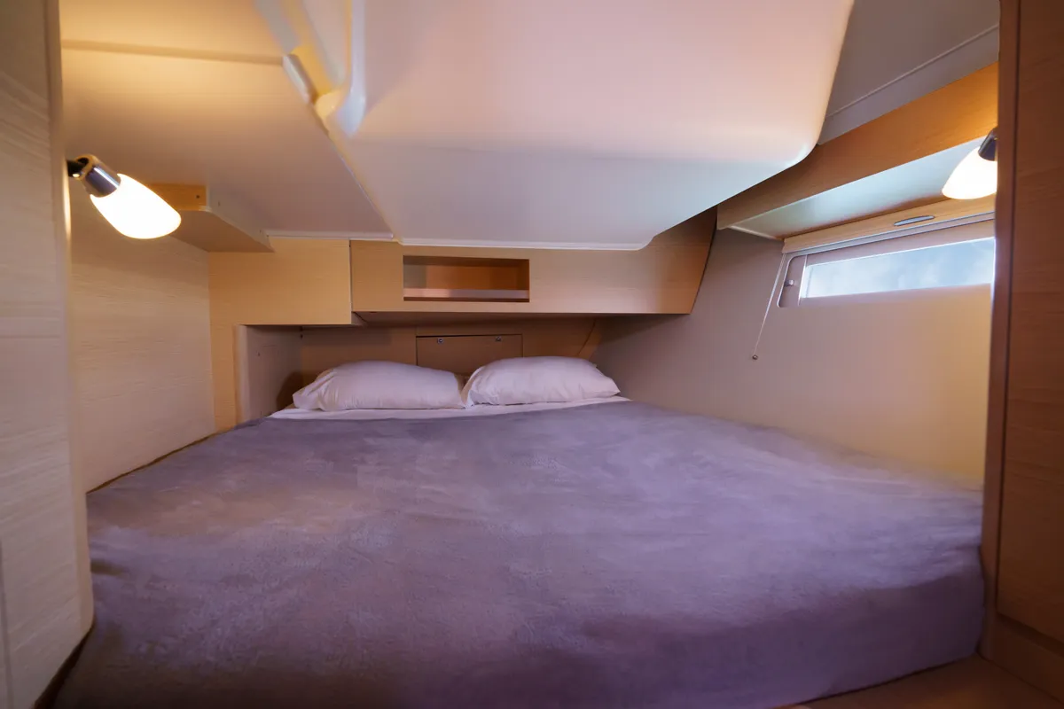 Cabin on Blue Dream, a Dufour 390 sailboat at Municipal Unit of Lefkada, Greece